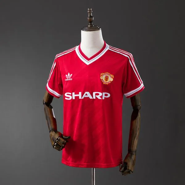 Camiseta de fútbol Manchester United 1986/88 LOCAL MANGA CORTA VERSION FAN